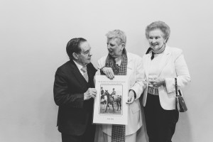 Anne Field with Mr and Mrs Selkrig