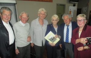 Mick Hood, Cliff Clare, Anne Munsie, Colleen Rincheval, Johnny Hudson and Anne Field